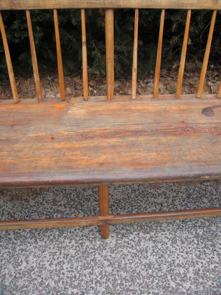 Long Simple Vintage Bench 1