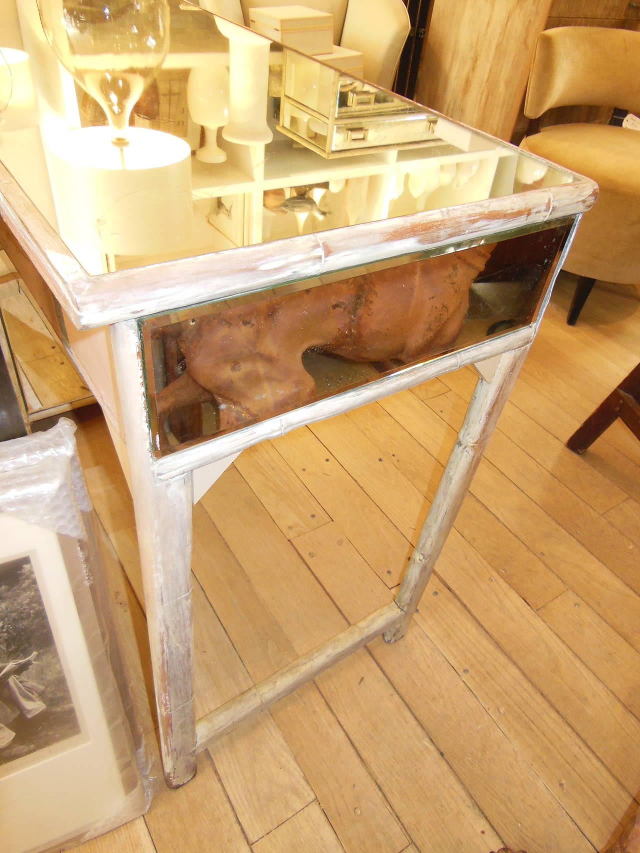 Vintage Mirrored Desk and Dresser 5