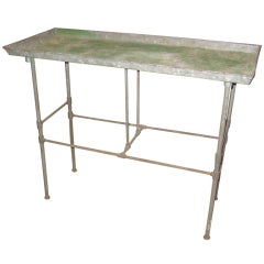 Vintage French Zinc Table