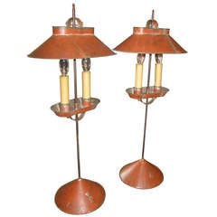Pair of Tole Lamps