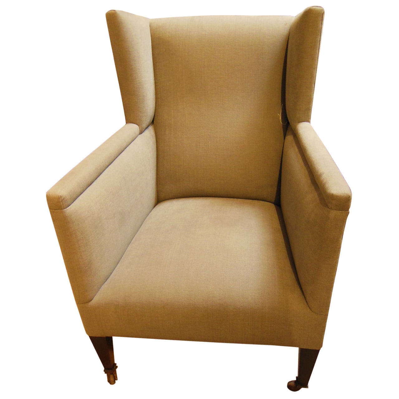 Small Vintage Modern Wing Chair For Sale