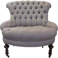 Antique Tufted Edwardian Chair