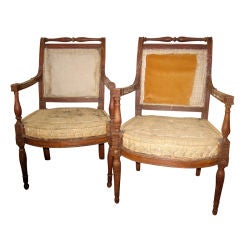Pair 19th Century Directoire Chairs