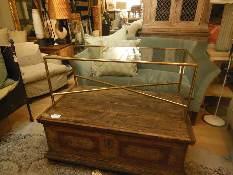 Vintage Brass Coffee Table