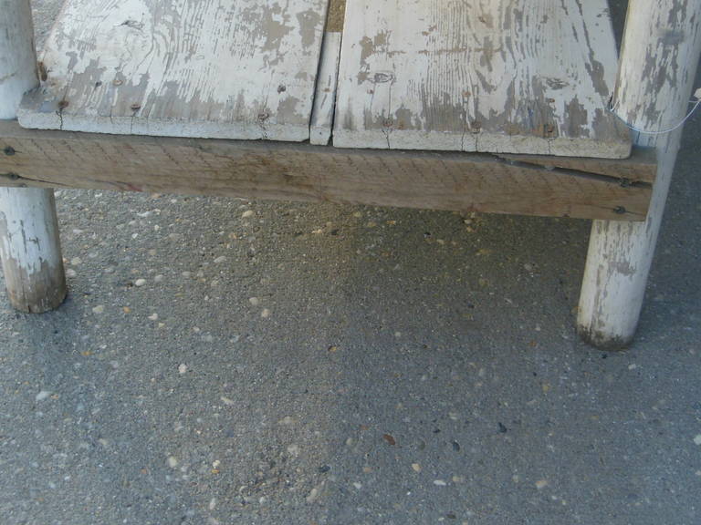 Pair of Vintage Whitewashed Tables 3