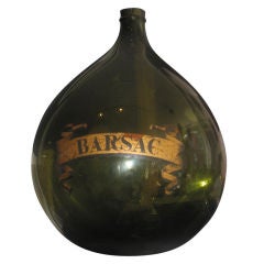 Beautiful Demijohn with Painted Decoration