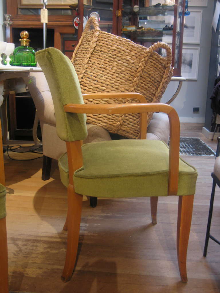 Pair Vintage Armchairs In Good Condition In Sag Harbor, NY