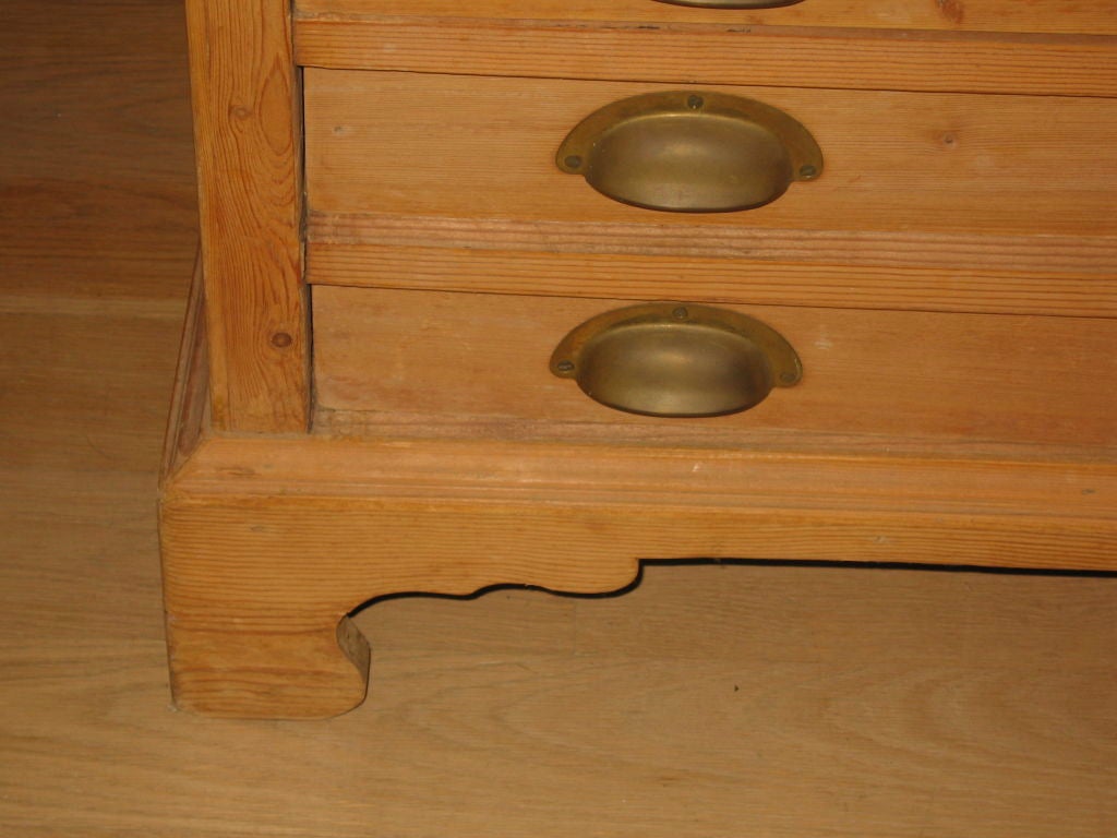 Vintage Oak Map Chest 6