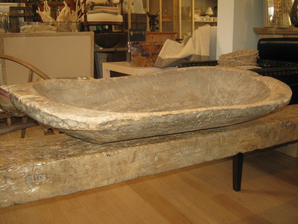 Large Rustic Wood Trough