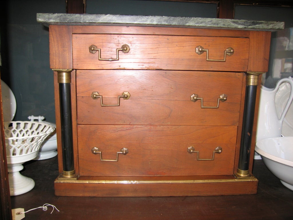 Very nice miniature dresser with brass hardware and detail