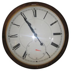Vintage Huge Oak Electric Clock