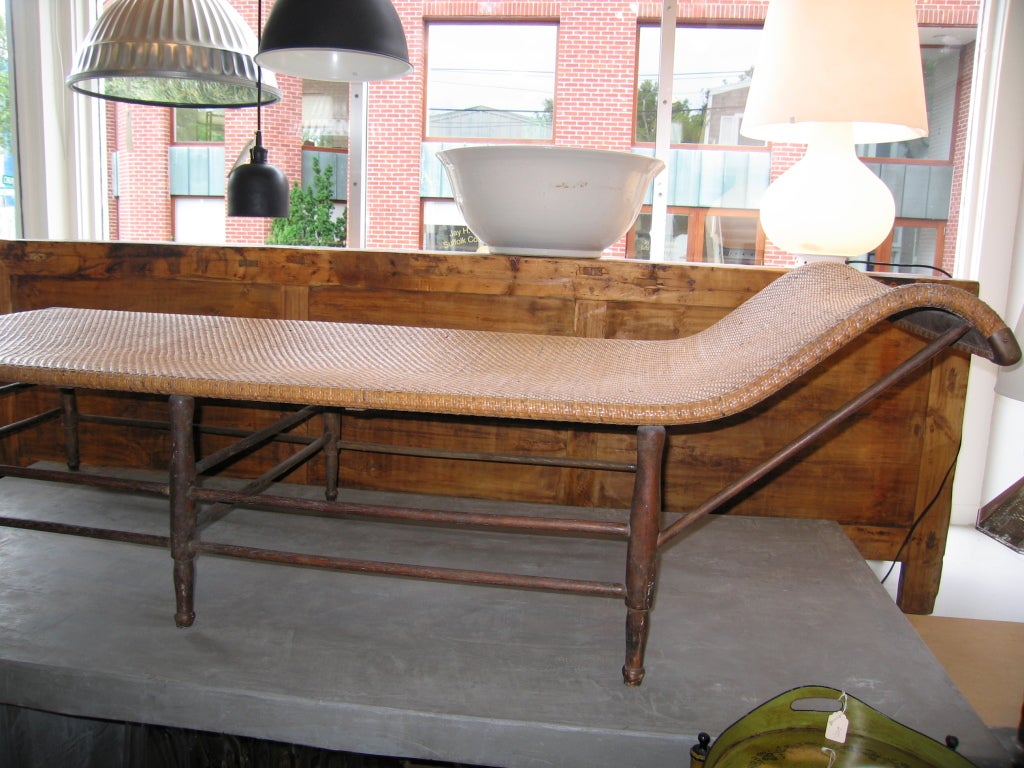 American Vintage Woven Chaise