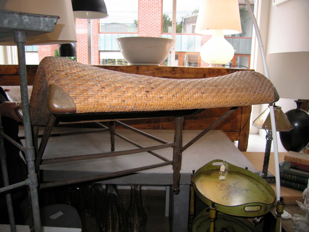 Vintage Woven Chaise 1