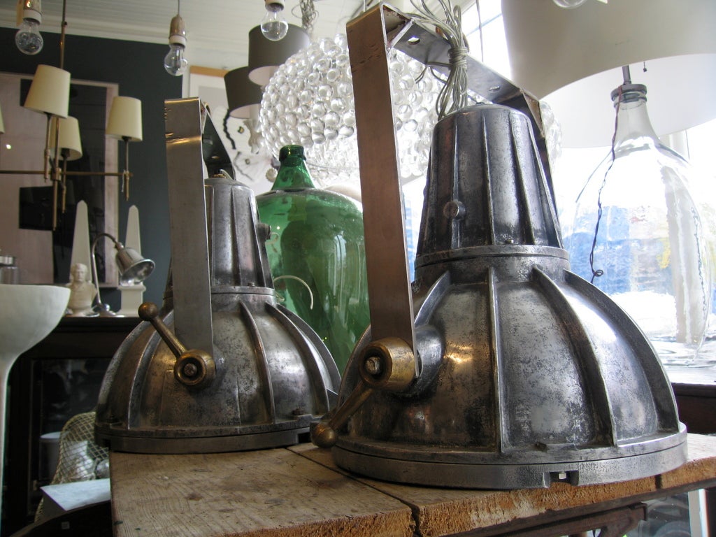 Pair of Great Industrial Lights