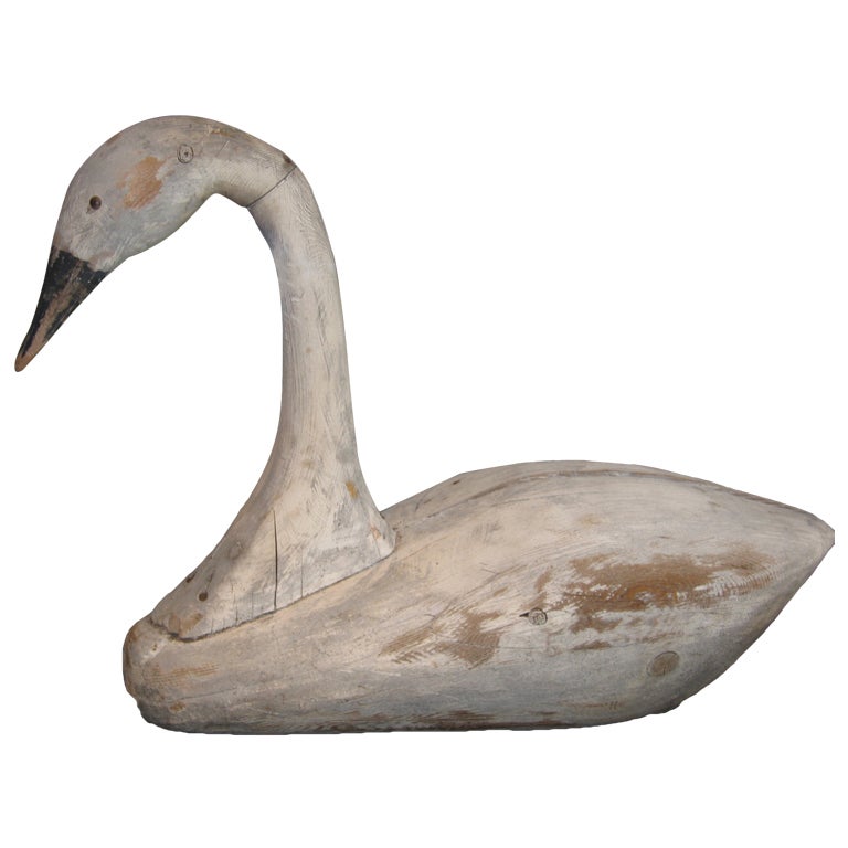 Folky Swan Decoy For Sale at 1stDibs