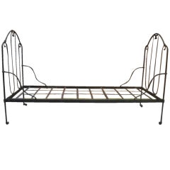 Antique French Campaign Bed