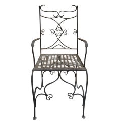 Vintage French Iron Chair Vintage French Iron Chair