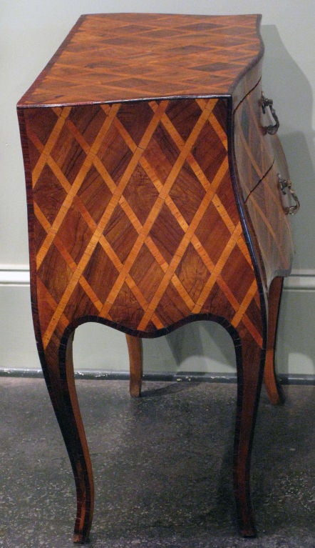 Pair of Inlaid Small Commodes