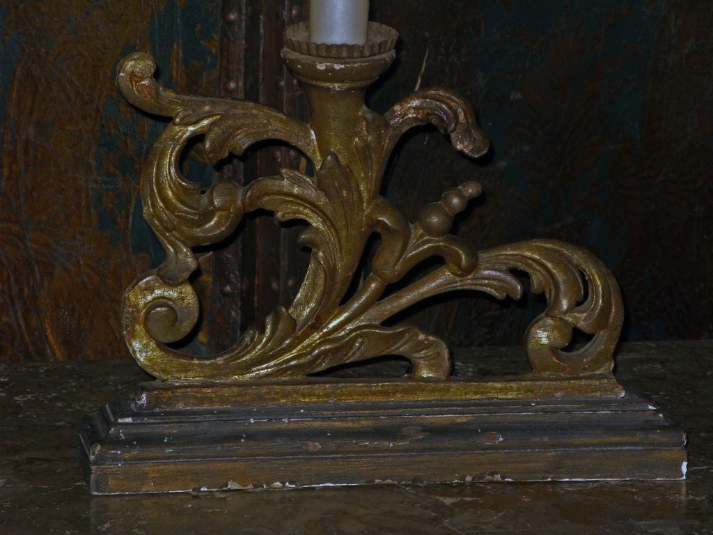 Pair of Lamps with Silk Shades