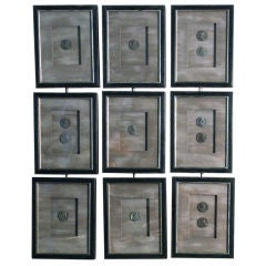 Set of 12 Framed Intaglios