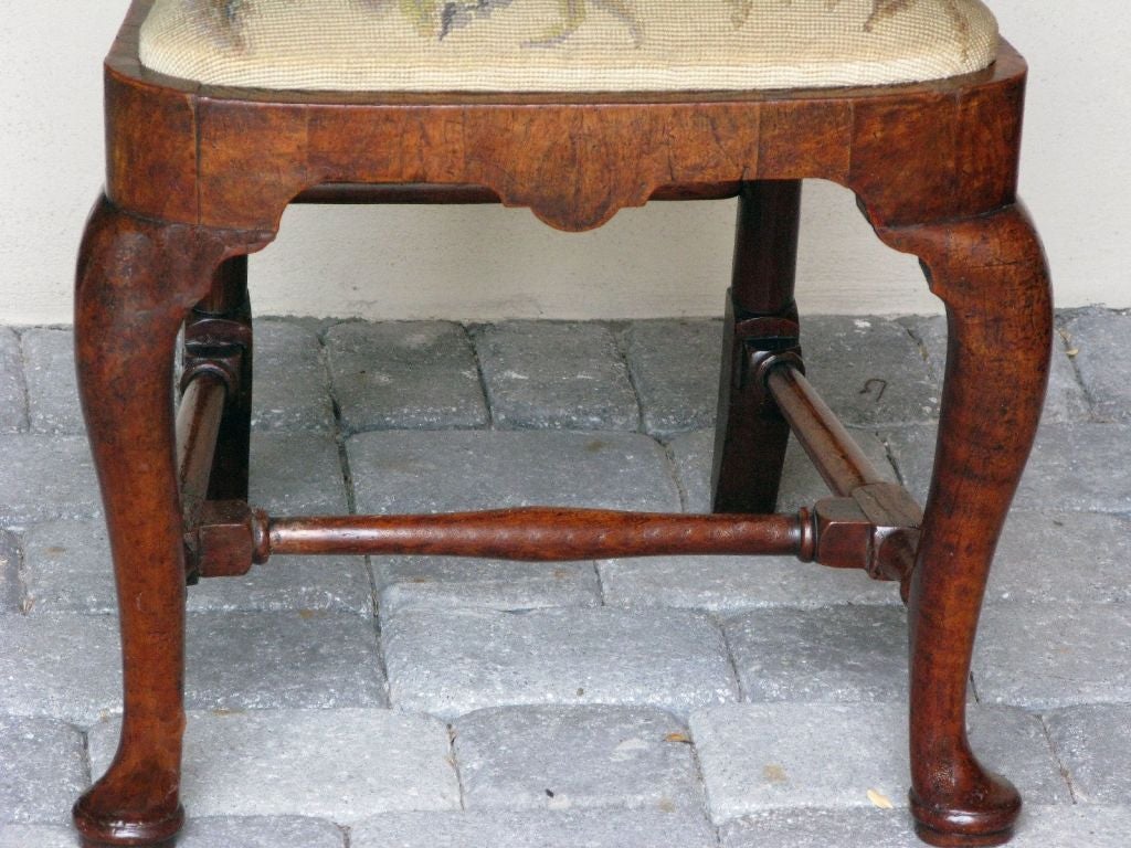 English Early 18th C Queen Anne Side Chair