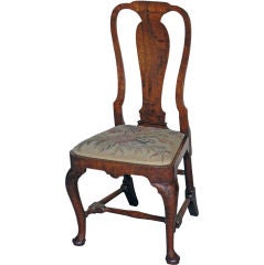 Early 18th C Queen Anne Side Chair