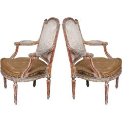 Pair of Signed Louis XV Chairs