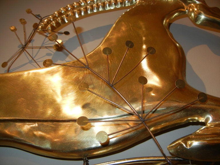 Signed Curtis Jere Leaping Gazelle