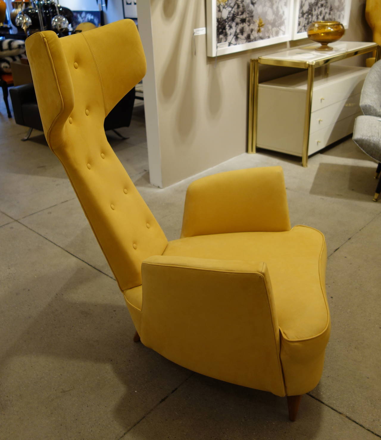 Pair Limited Edition Italian Pippo Pestalozza Style Contemporary Lounge Chairs In Good Condition In New York, NY