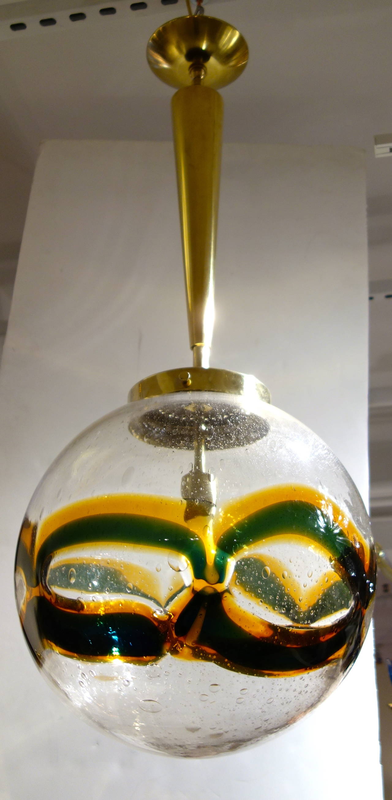 Mid-Century Modern Large Midcentury Murano Glass Globe or Chandelier