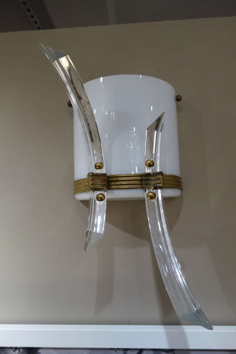 Mid-20th Century Pair of Mid-Century Italian Sconces