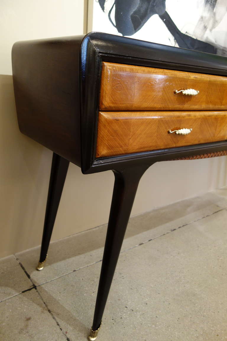 Italian Mid-Century Six Drawer Dresser, Sideboard, or Buffet In Good Condition In New York, NY