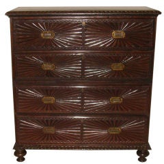 19th C Anglo-Indian Rosewood Chest/Secretaire