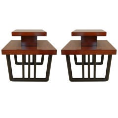 Pair Of Mid-Century Robsjohn-Gibbings Style Side/End Tables