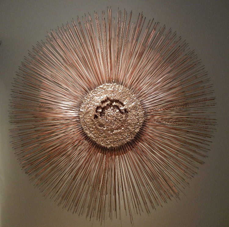 Curtis Jere, "Sun Spots, " Artisan House 42" Wall Sculpture