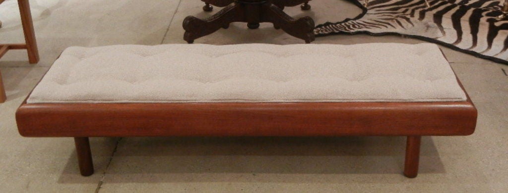 American Adrian Pearsall  Mid-Century 5' Upholstered Bench/Coffee Table
