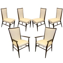 Set Of 6 Mid-Century Paul McCobb Dining Chairs For Sacks & Son