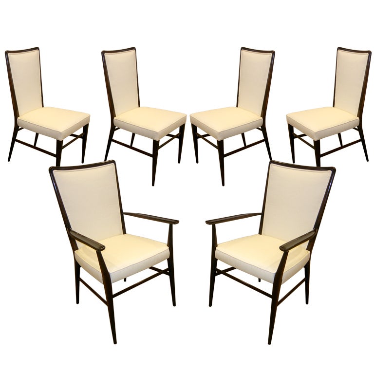 Set Of 6 Mid-Century Paul McCobb Dining Chairs For Sacks 
Son