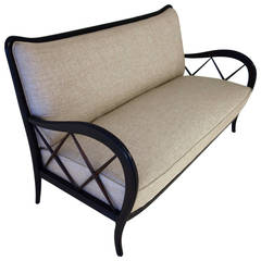 Italian Mid-Century Paolo Buffa Style Settee