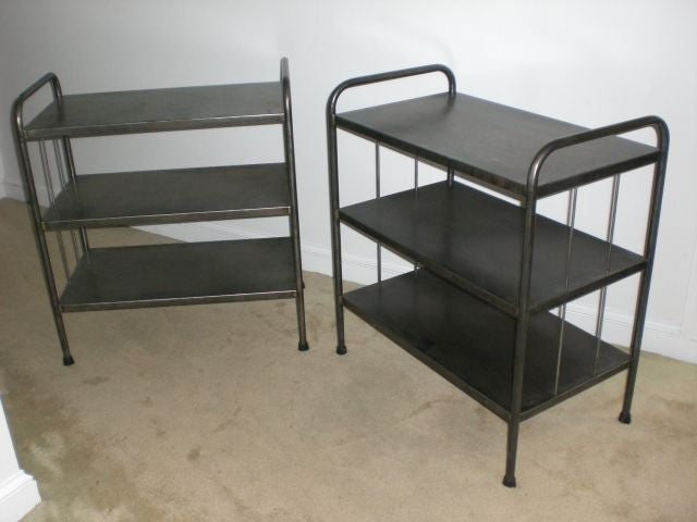 Pair Of Industrial Etageres