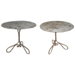 Pair Of French Garden Tables