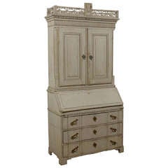 18th Century Scandinavian Tall Secretary with State of Denmark Provenance Plaque 2