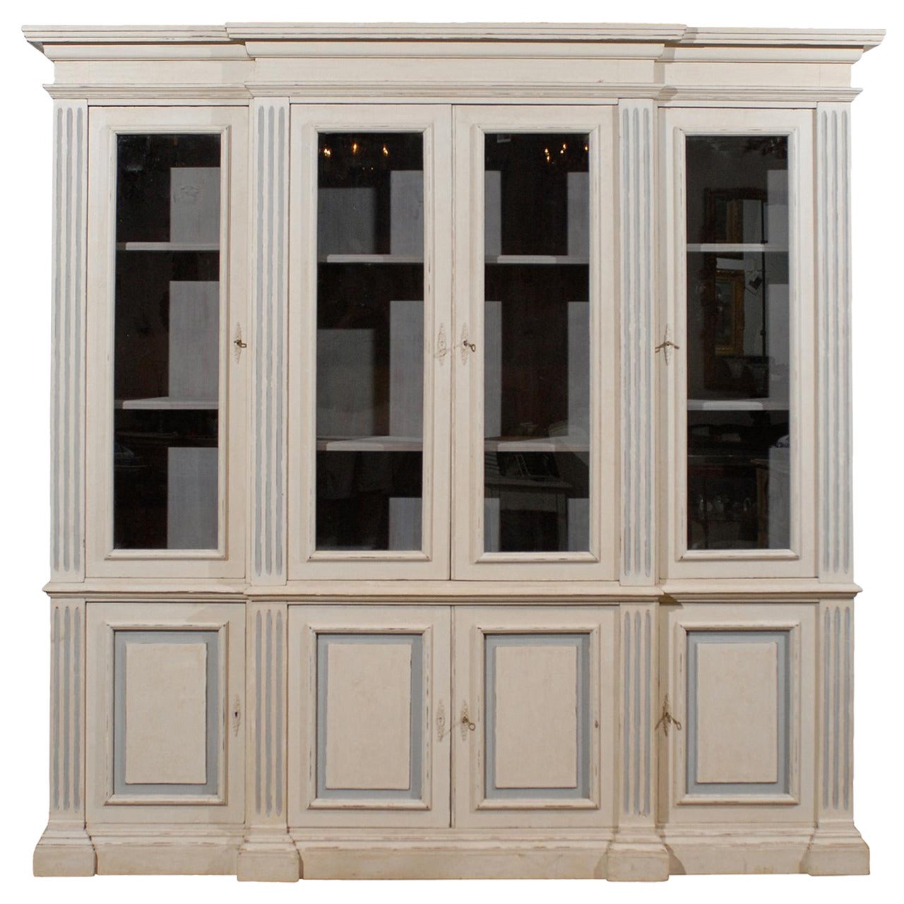 Painted Directoire Bookcase