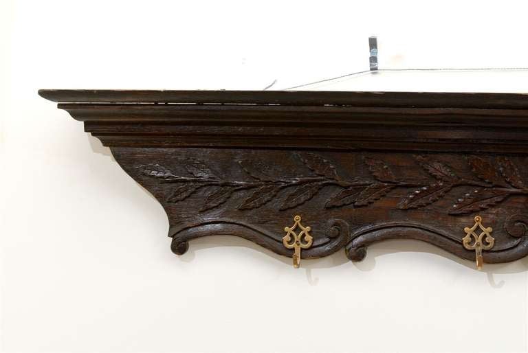 French 19th Century Wooden Rack with Carved Ribbon-Tied Quiver and Arrows In Good Condition For Sale In Atlanta, GA
