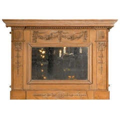 18th Century English Pine Mirror 9