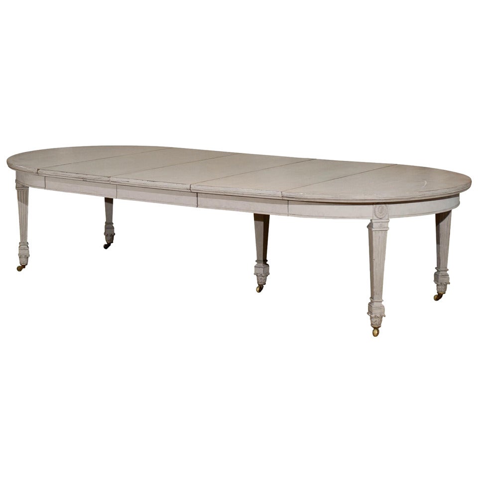 Painted Swedish Oval Extension Table