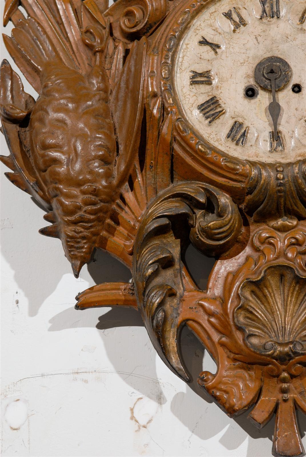 French Iron Cartel Clock 4