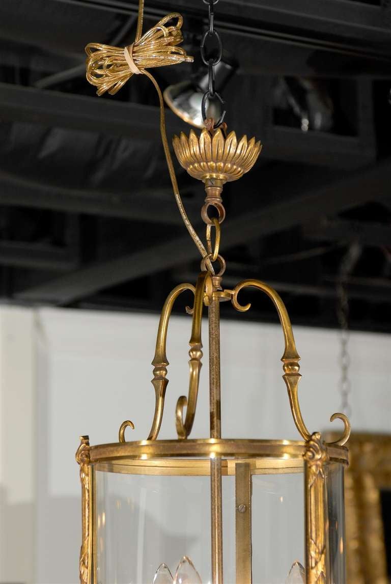 19th Century Bronze Louis XVI Style Lantern