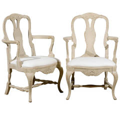 Pair of 19th Century Swedish Armchairs