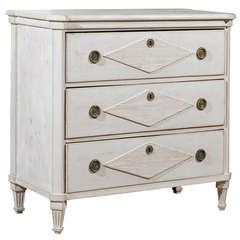 Painted Gustavian Commode
